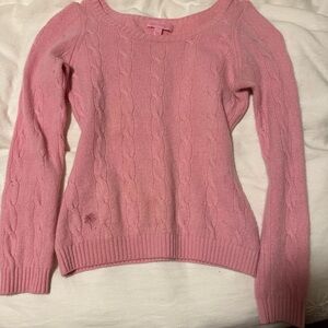 Lilly Pulitzer Pink Cable Knit Top